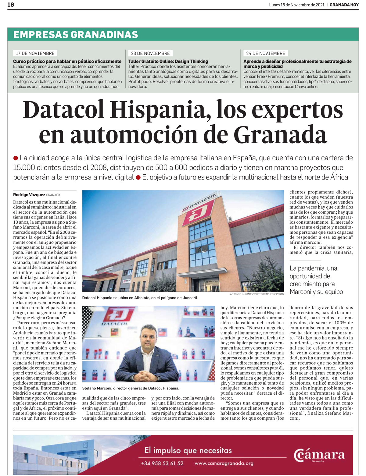 Datacol Hispania Empresas Granadinas